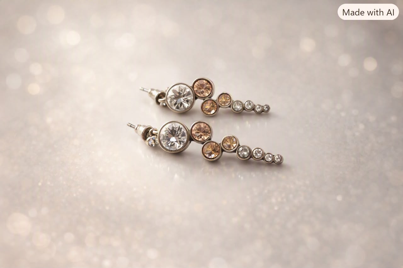 گوشواره طرح جنگل